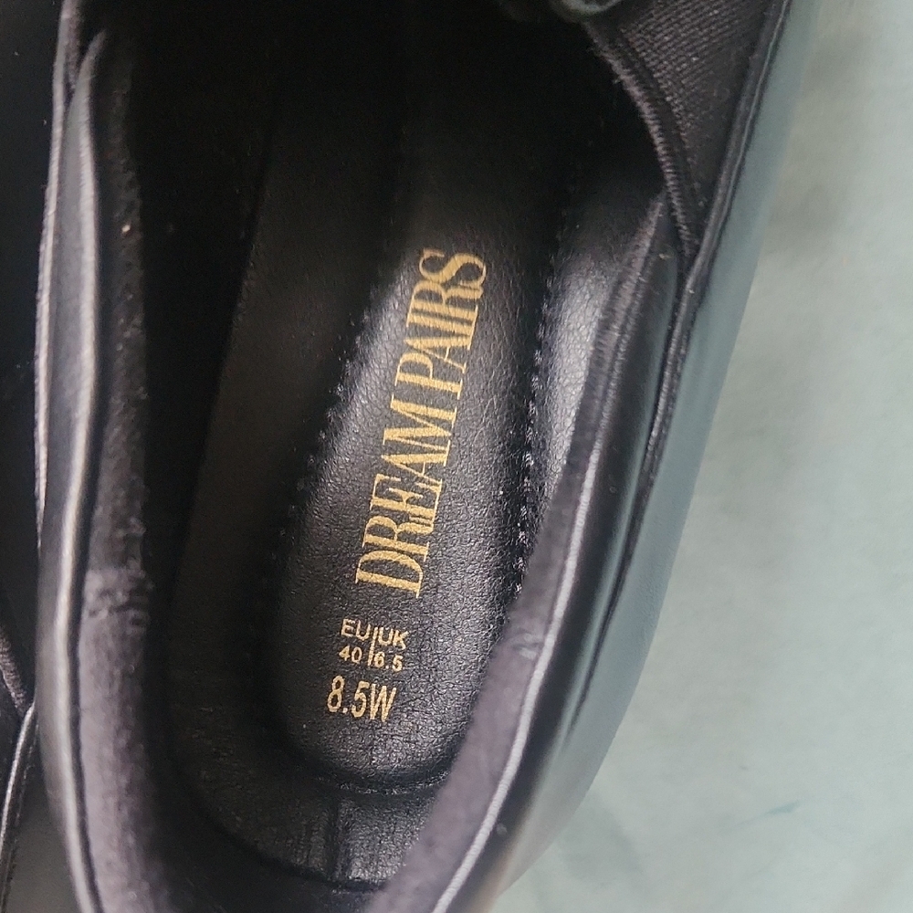 Dream Pairs Womans Elegant Black Slip-On Loafers - Picture 2 of 5